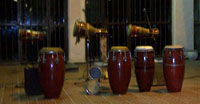 Cuban bata and conga drums, afro-cuban drums and percussion